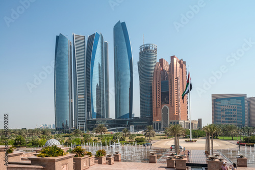 Etihad Towers in Abu Dhabi in den Vereinigten Arabischen Emiraten © Eberhard