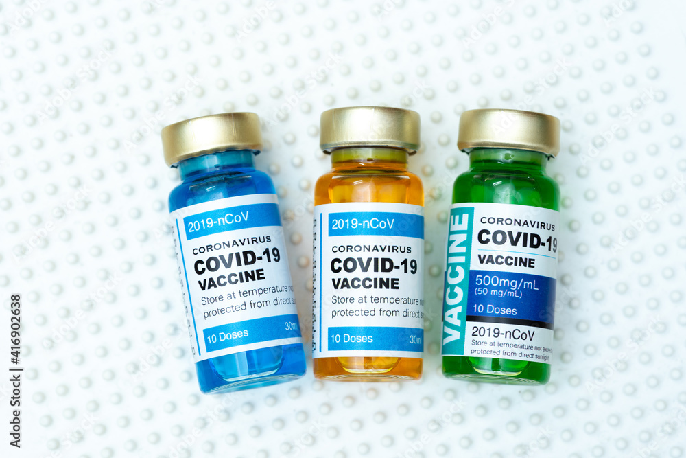 Coronavirus vaccine with medical health care concept. Coronavirus vaccine with medical health care concept.