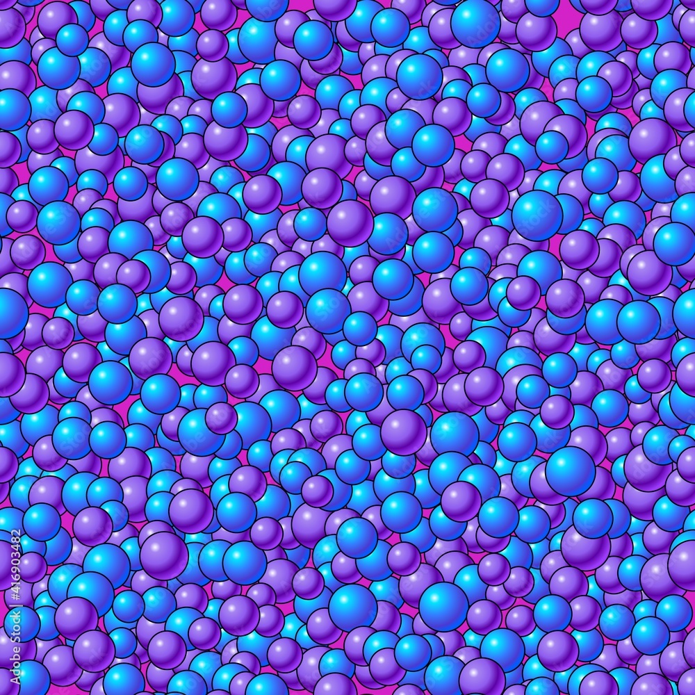 Violet and blue atome particles chaotic background. Vector abstract illustration Violet and blue atome particles chaotic background. Vector abstract illustration