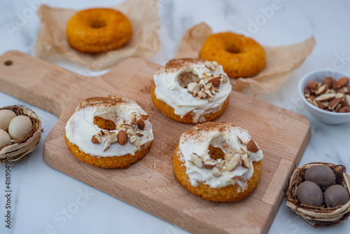 carrot cake donuts for easter
