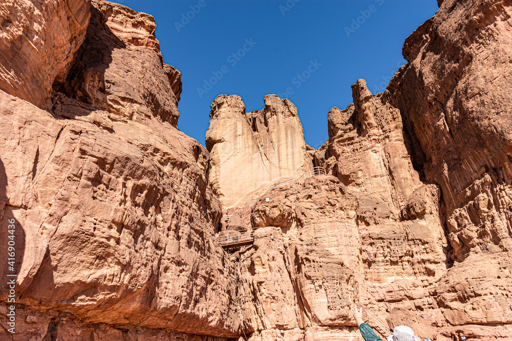 Solomon pillars in the Timna valley in Israel Solomon pillars in the Timna valley in Israel