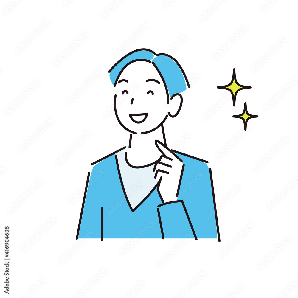 笑顔の男性 程よいシンプルなイラスト ベクター Cute smiling man simple illustration vector 笑顔の男性 程よいシンプルなイラスト ベクター Cute smiling man simple illustration vector