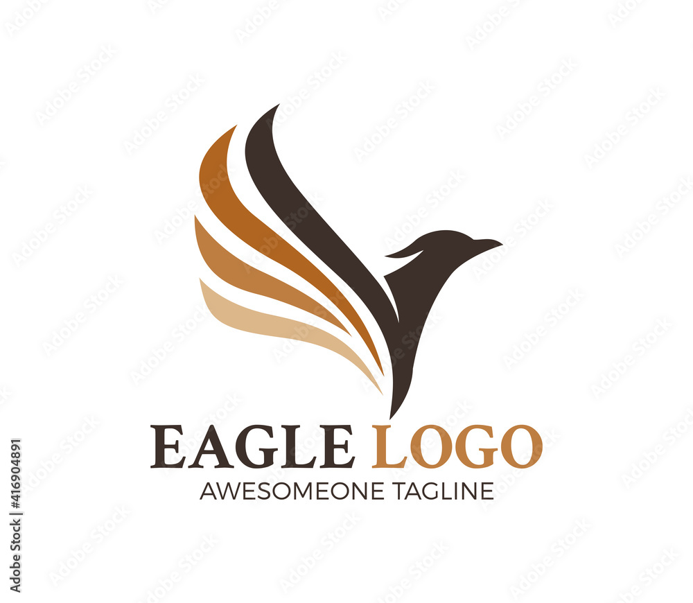 Obraz premium eagle logo design, vector, icon, symbol, template
