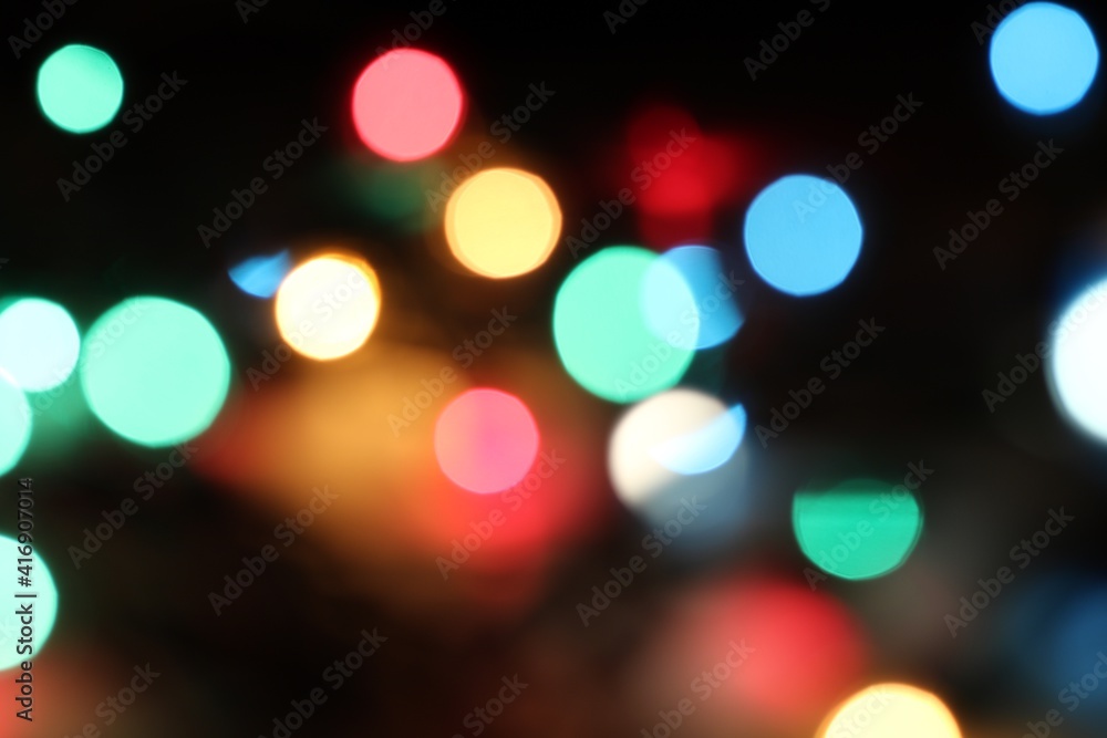 abstract bokeh christmas colourful lights