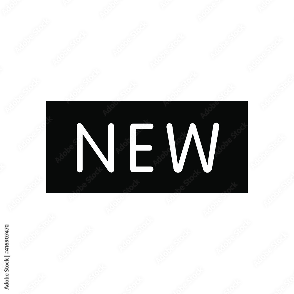 Illustration Vector graphic of new label icon Illustration Vector graphic of new label icon