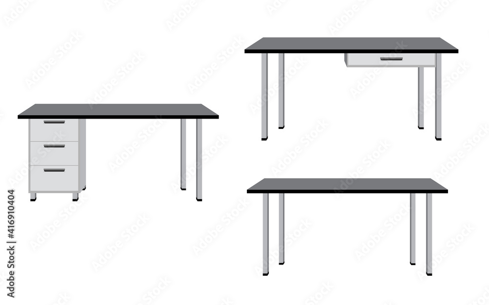 office desk creative office desk rendering.isolated on white background office desk creative office desk rendering.isolated on white background
