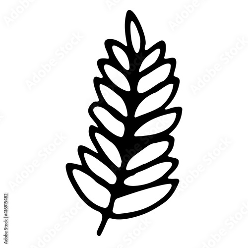 Spica icon isolated on a white background. Vector simple illustration in the doodle style