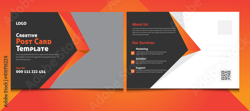 corporate post card design template