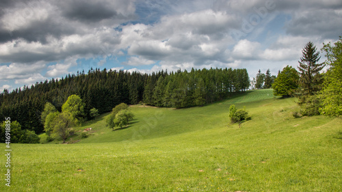 landscape in the mountains   beskydy - czech republic