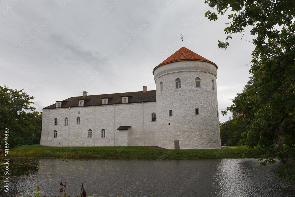 Old Castle Koluvere, Estonia. Moody weather.