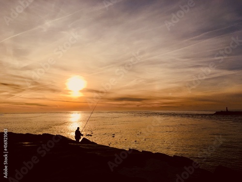 sunset on the beach © Nilo