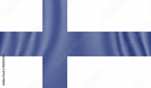 Finland grunge, old, scratched style flag