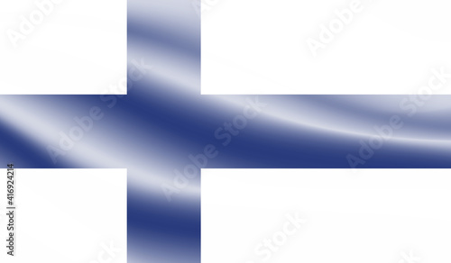 Finland grunge, old, scratched style flag