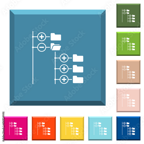 File browser with jpg files white icons on edged square buttons