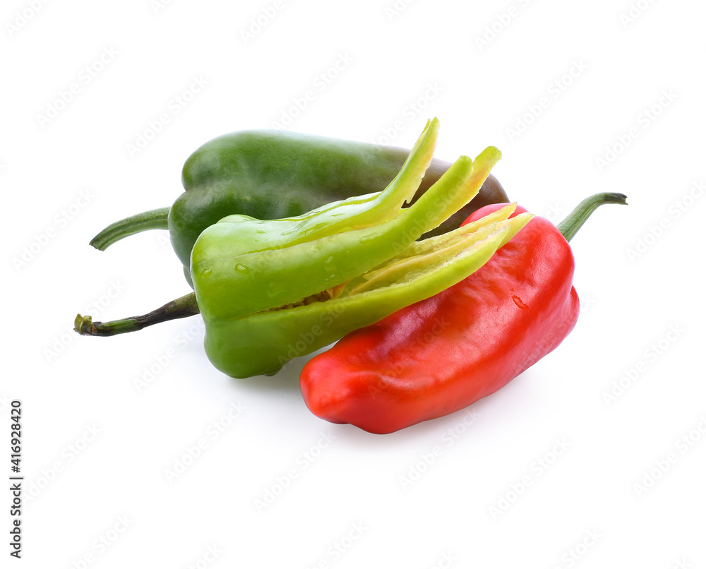 Bell pepper isolated on white background Bell pepper isolated on white background