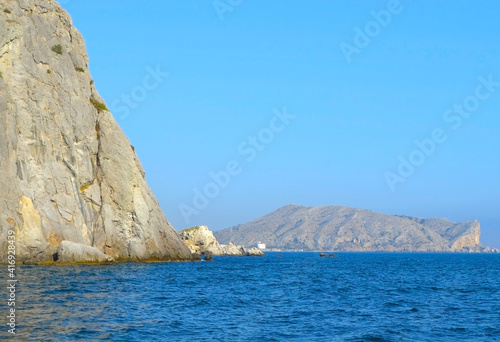 View of the mountains and the Black Sea, Sudak, Crimea
