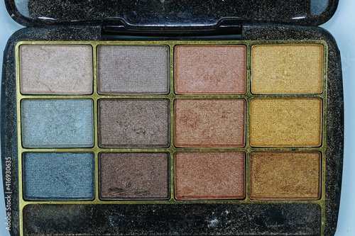 Photography Palette of old eyeshadows