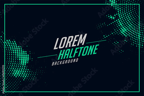 halftone background in turquoise color