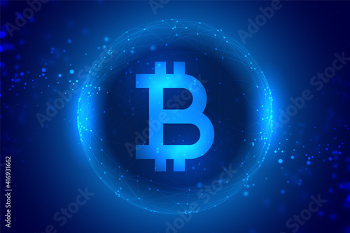 digital bitcoin currency concept technology background