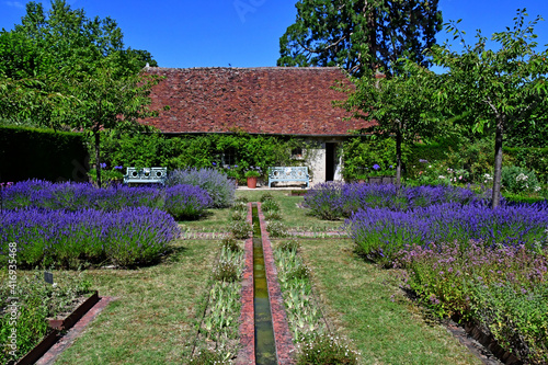 Poulaines; France - july 13 2020 : Poulaines estate photo