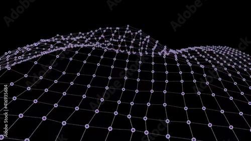 Plexus abstract network digital particle wave technology  ,network connection concep,background futuristic