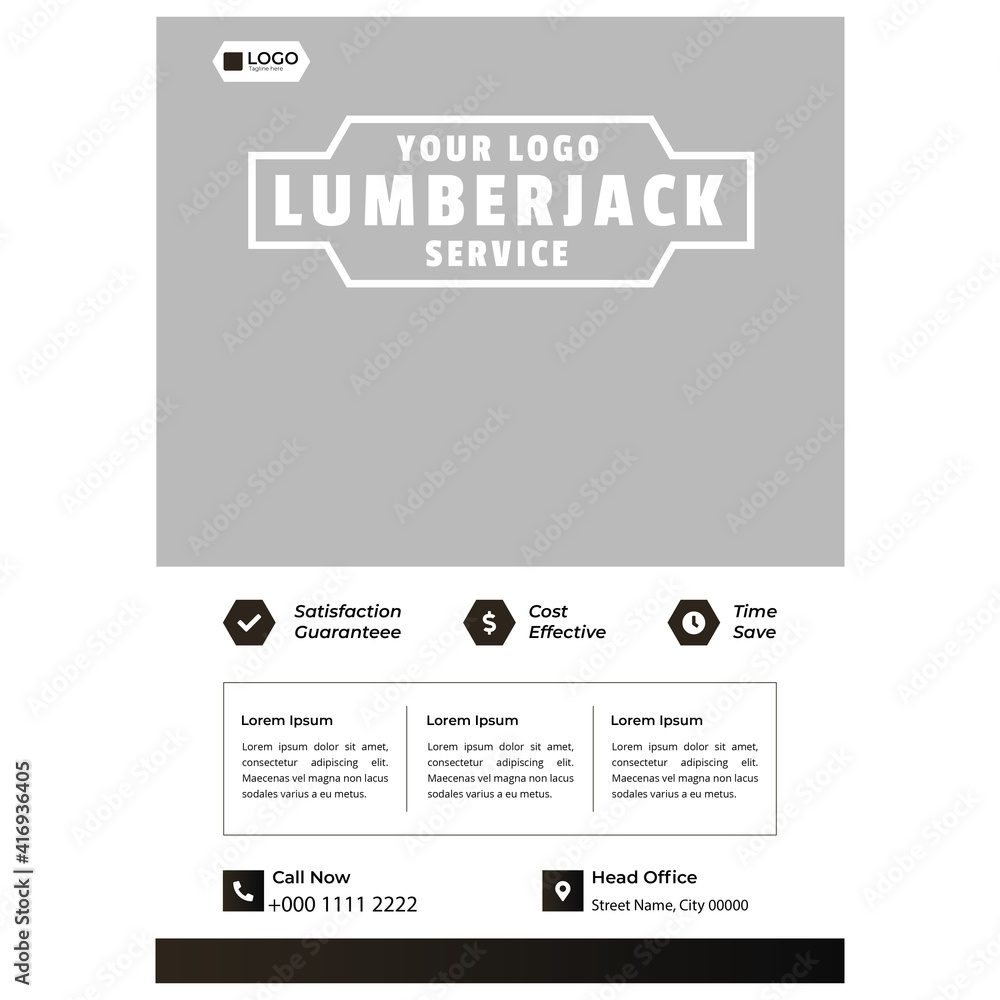 Modern style flyer template A4 size with bleeds high resolution vector compatible with your business, corporate flyer, business flyer, brochure template, leaflet template, promotion flyer