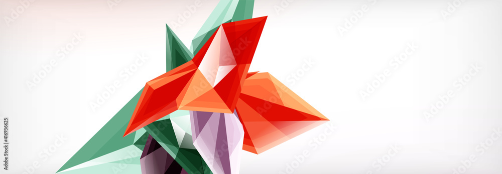 Vector 3d triangles and pyramids abstract background for business or technology presentations, internet posters or web brochure covers Vector 3d triangles and pyramids abstract background for business or technology presentations, internet posters or web brochure covers
