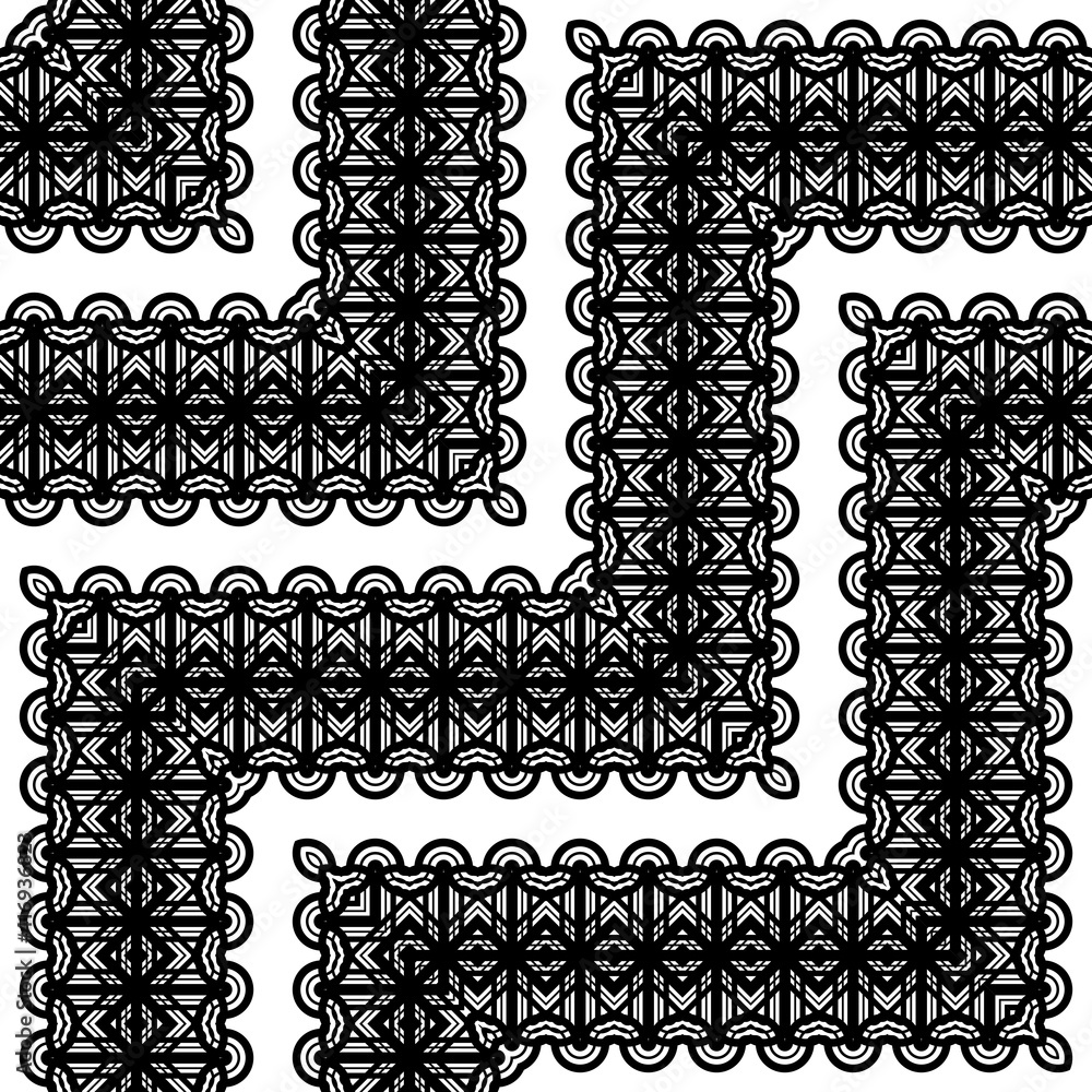 Design seamless zigzag decorative pattern
