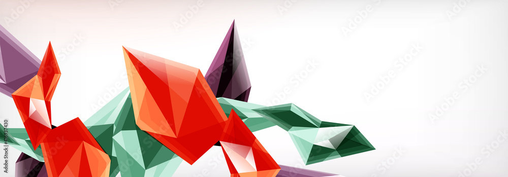 Vector 3d triangles and pyramids abstract background for business or technology presentations, internet posters or web brochure covers Vector 3d triangles and pyramids abstract background for business or technology presentations, internet posters or web brochure covers