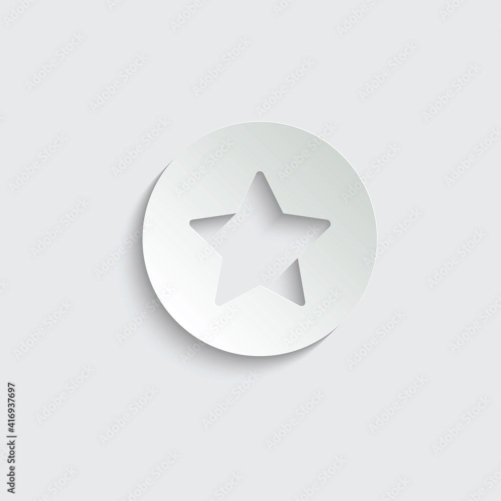 paper star - vector icon paper star - vector icon