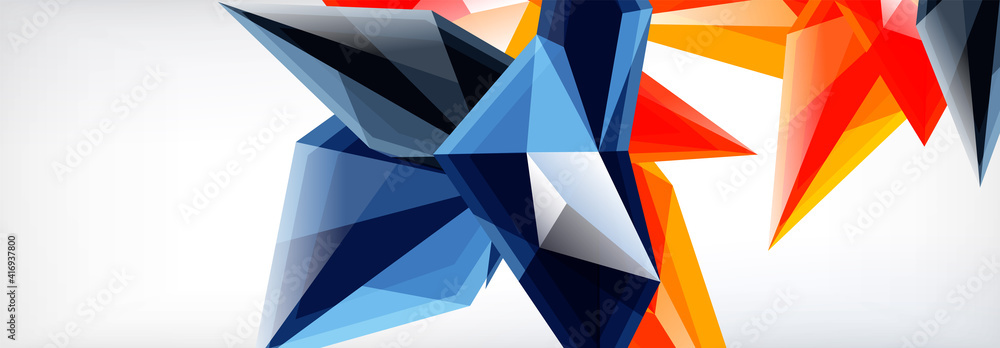 Vector 3d triangles and pyramids abstract background for business or technology presentations, internet posters or web brochure covers Vector 3d triangles and pyramids abstract background for business or technology presentations, internet posters or web brochure covers