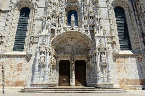 Jeronimos Monastery (Portuguese: Mosteiro dos Jeronimos) is UNESCO World Heritage Site at Belem district, Lisbon, Portugal.