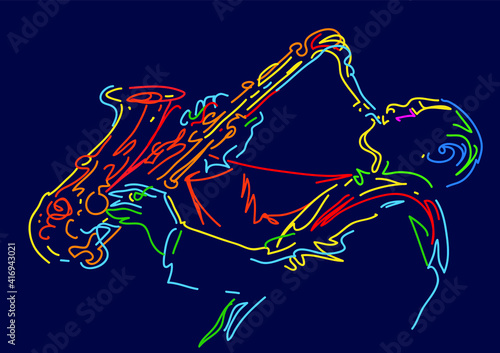 Jazz sax player
