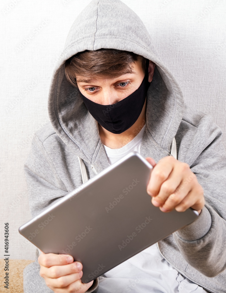 Young Man with a Tablet Young Man with a Tablet