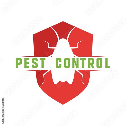 pest control logo for fumigation business. vector illustration