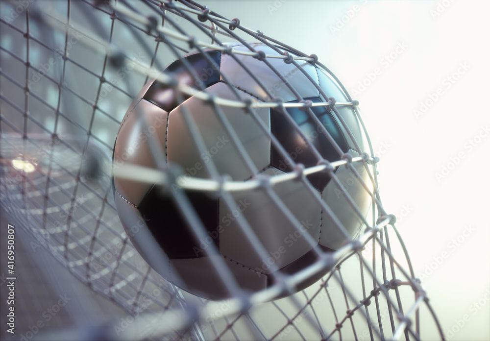 Soccer Ball Scoring Goal Soccer Ball Scoring Goal