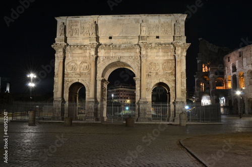 arch of Constantine at night