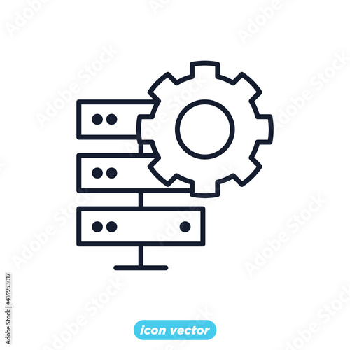 database icon. statistics, analytics symbol template for graphic and web design collection logo vector illustration © keenan