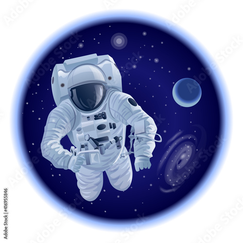 Fototapeta Naklejka Na Ścianę i Meble -  astronaut in outer space