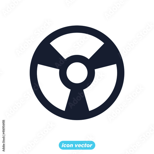 radiation biohazard icons. Science element symbol template for graphic and web design collection logo vector illustration