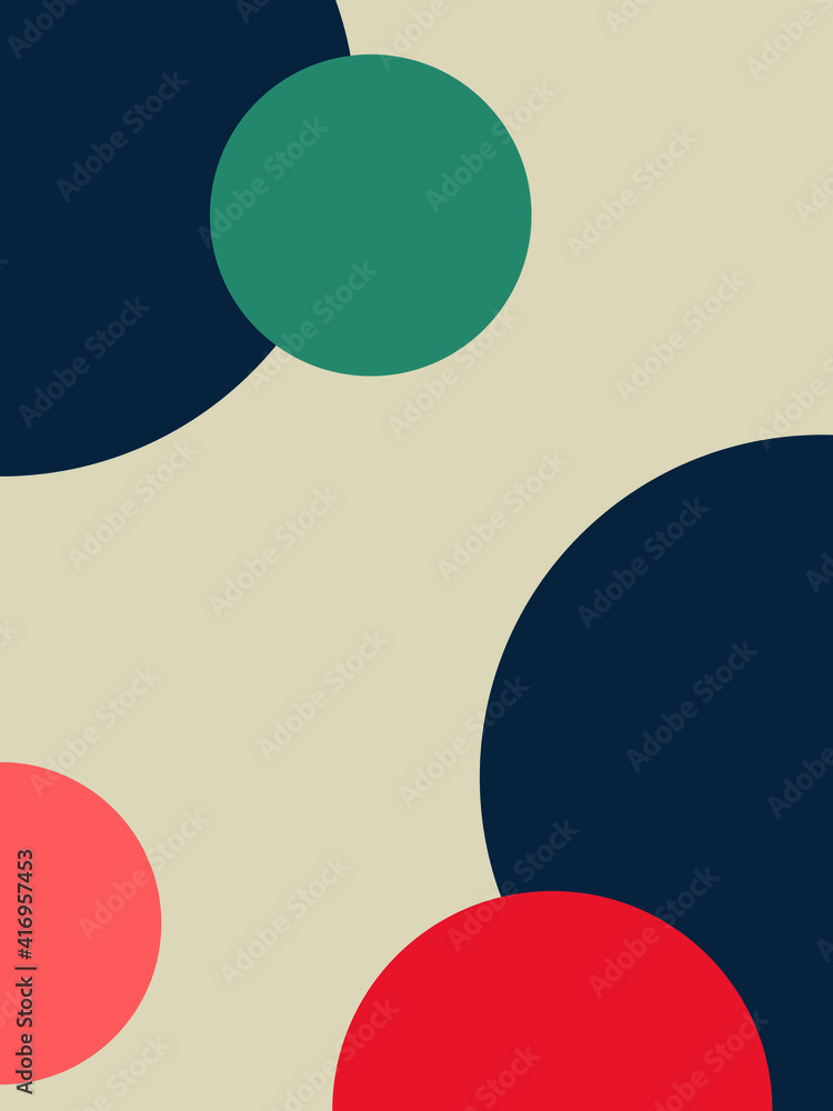 Colored templates with abstract shapes. Trendy modern stylish flyer, postcard, brochure, social media post. Vector graphics.