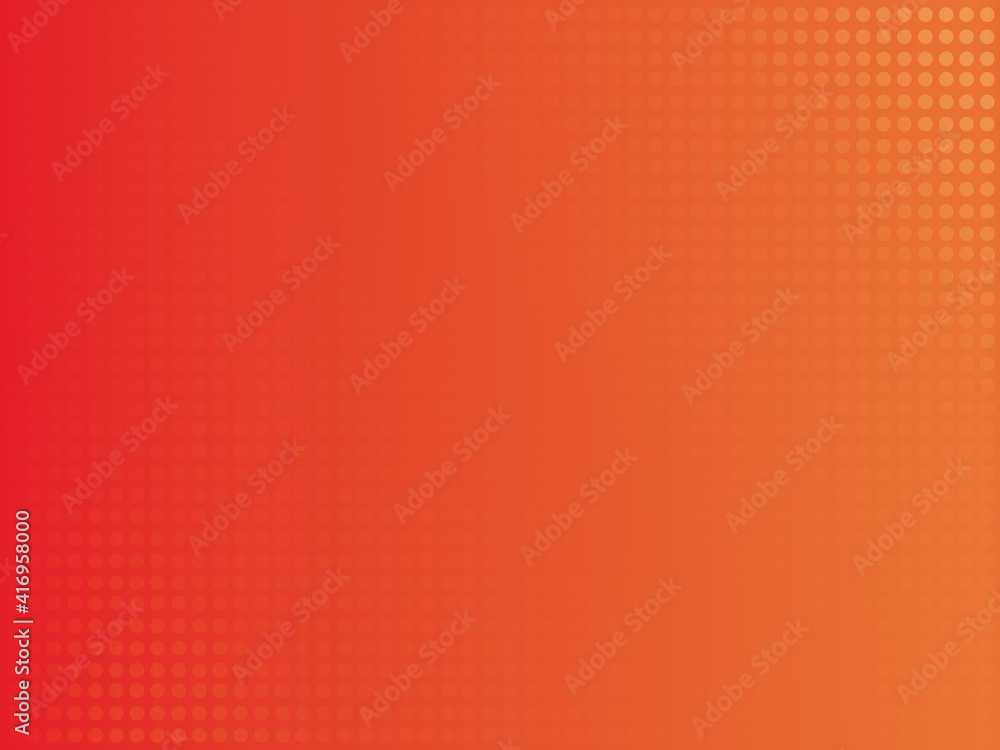 Obraz premium Digital technology abstract background, dots, geometric pattern, orange design for science, technology or medicine, backdrop