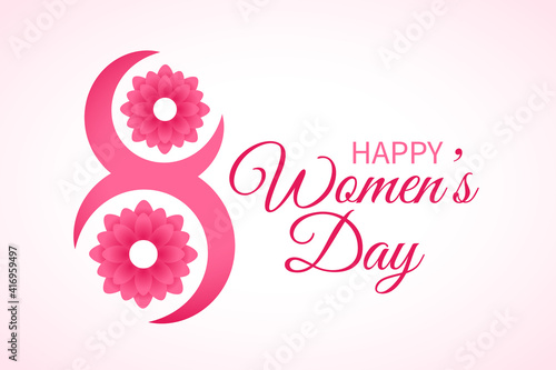 March 8th womens day celebration background