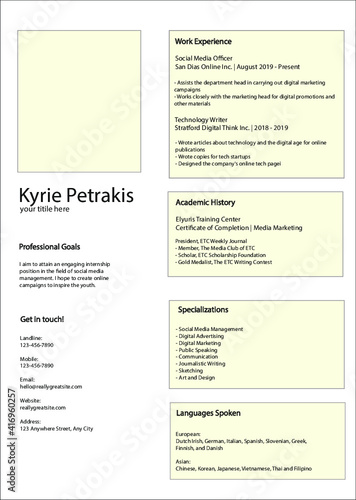 Creative cv / resume tamplate