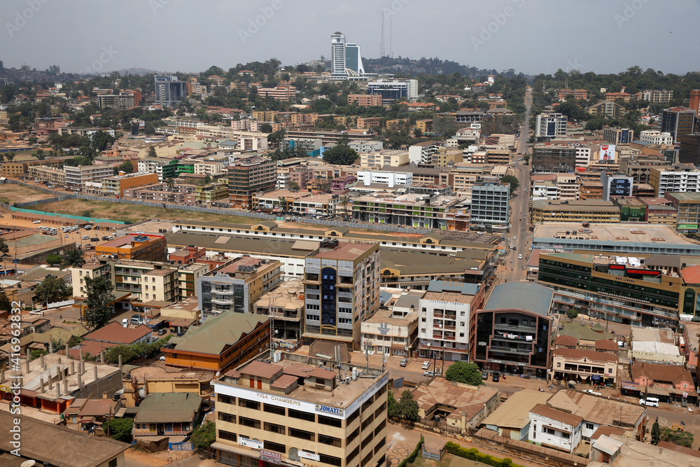 Kampala city. Uganda. 26.02.2017