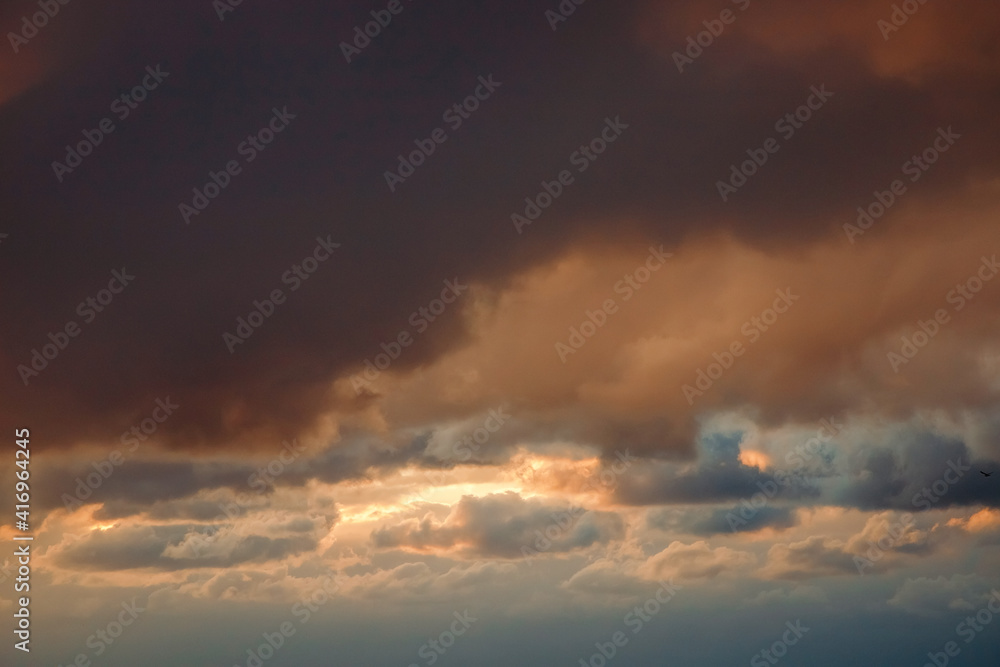 abstract and colorful storm clouds