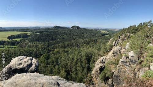 Sächsische Schweiz Wanderung in Gebirge