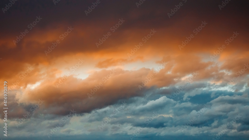 Obraz premium abstract and colorful storm clouds