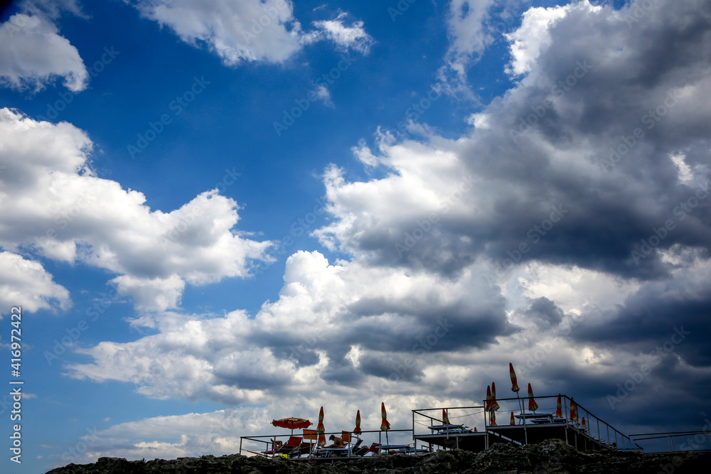Cloudy sky in Salento, Italy. 18.09.2018 Cloudy sky in Salento, Italy. 18.09.2018