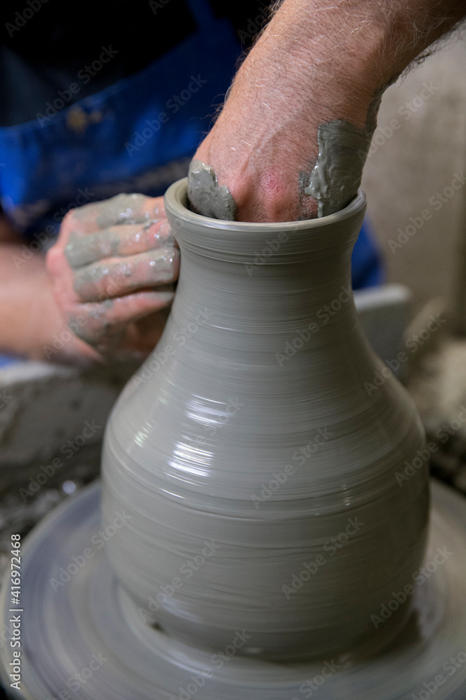 Pottery workshop in Tricase, Puglia, Italy. 18.09.2018 Pottery workshop in Tricase, Puglia, Italy. 18.09.2018